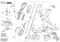 Bosch 3 600 HA5 E02 ART 26-18LI Lawn Edge Trimmer Spare Parts